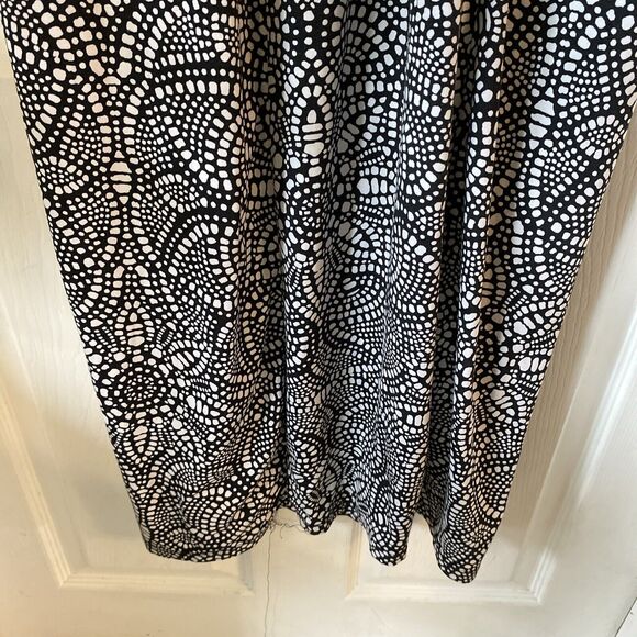 Nicole By Nicole Miller Dress Women’s Size Small Black & White Sleeveless Maxi - Picture 4 of 11